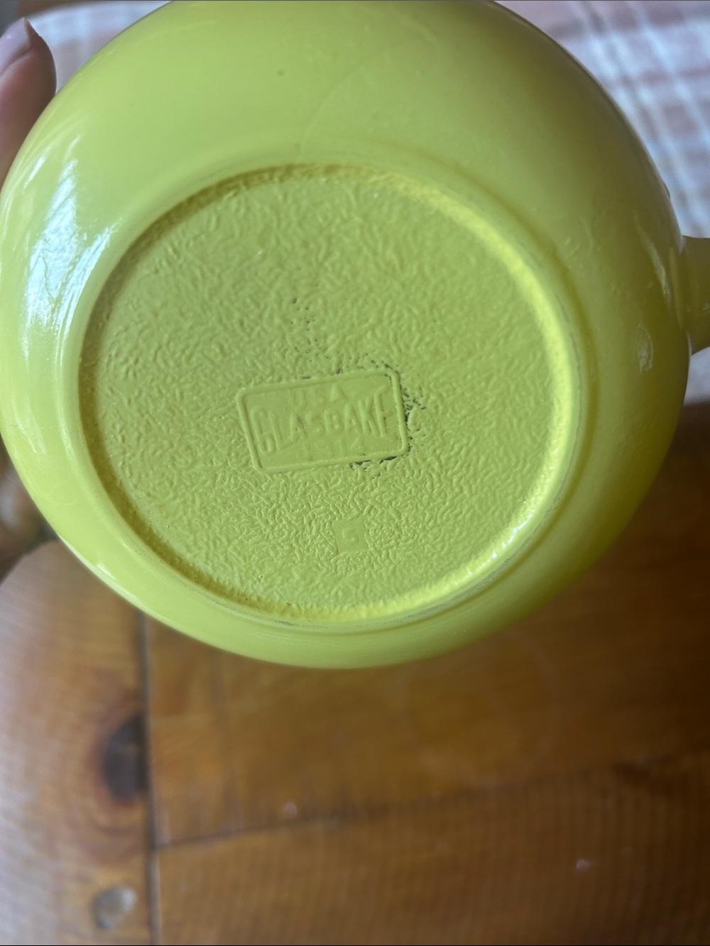 Yellow Ceramic Handle Soup Bowl - Home Dining Serveware - Picture 3 of 4